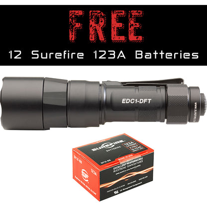 Surefire EDC1 DFT Turbo w/ 12 FREE Batteries!