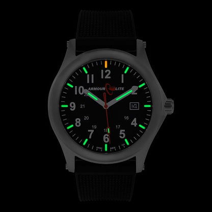 ArmourLite Field Series Tritium Watch - Silver